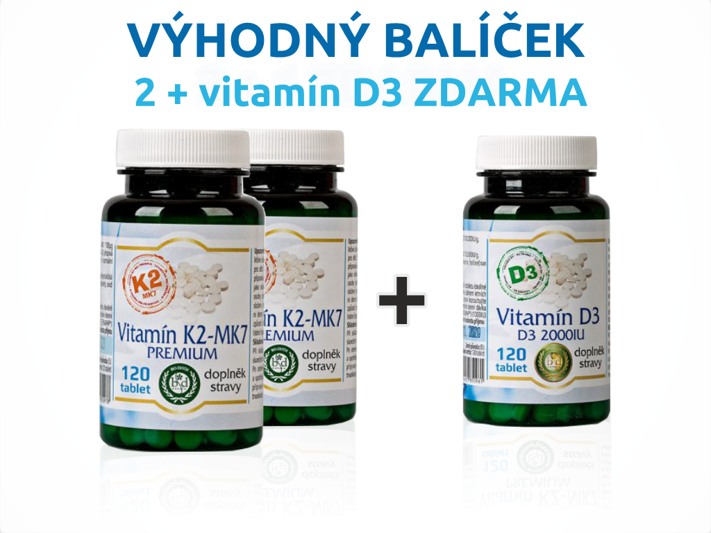 Bio Detox 2x Vitamín K2 120 tbl +