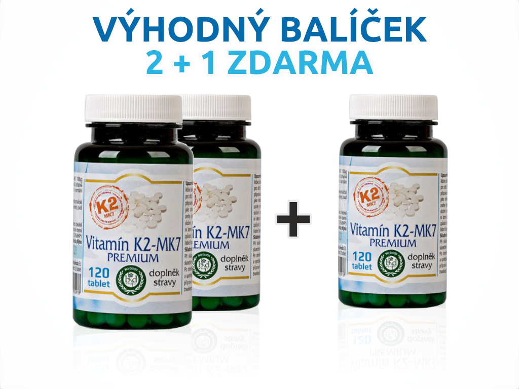 Bio Detox 2x Vitamín K2 120 tbl +