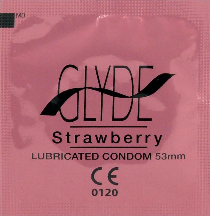 Glyde Kondomy Strawberry 10