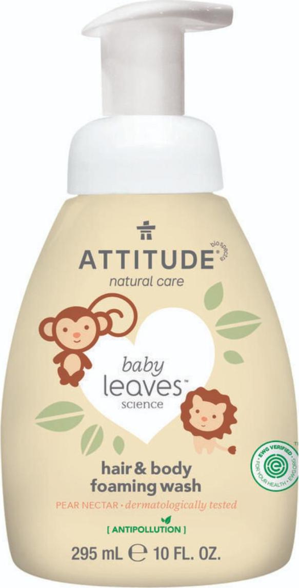 Attitude Dětská mycí pěna (2 v 1) Baby leaves