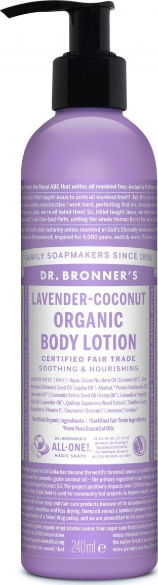 Dr. Bronner's Tělové mléko Lavender
