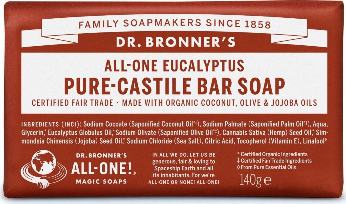 Dr. Bronner's Tuhé mýdlo Eukalyptus